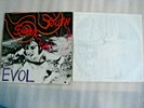 B7-SONIC YOUTH-EVOL-UK LP-1986-EX-SILVER INNER SLEEVE-1st PRESS SLEEVE DAMAGE