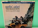 THE BEACH BOYS SURFIN SAFARI 1962 LP DT-1808 RARE BLUE BAND TOP