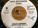 BLACK LIGHTNING Trouble / Without You 45 on MCA Rare Funk WLP Hear Banger
