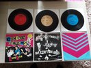 PUNK . COCKNEY REJECTS X 3   IN PIC COVERS BUBBLES  FLARES N SLIPPERS EASY LIFE
