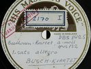 Busch SQ. Beethoven (Quartet op. 132). HMV DB 8425-30 (6). NM(-)