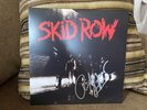 Skid Row debt lp vinyl record purple signed Robert Affuso