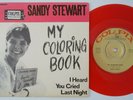 SANDY STEWART My Coloring Book  Sweden 45 Colpix swedish red vinyl TEEN