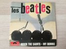 Ultra rare 45 tours Les Beatles polydor type 1 label orange 21914 EX/EX