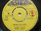 Bobby Wells - Let's Copp A Groove/Receipe For Love 7'' single  Beacon 3-102 1968