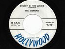 THE ETERNALS 45RPM '59 HOLLYWOOD ROCKIN' IN THE JUNGLE UPTEMPO DOO WOP M- VINYL