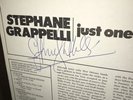 SIGNED by Stephane Grappelli Vinyl Album Musician Django Reinhardt Autograph