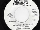 JOHNNY AND THE HURRICANES 45 - WISDOM'S FIFTH TAKE Atila Promo GARAGE 7