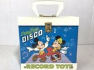 Disney Mickey Mouse Disco Record Tote W/ 18 Vinyl 45s Mary Poppins Petes Dragon