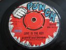 LLOYD & DEVON..LOVE IS THE KEY.. UK 1ST ISSUE PUNCH LABEL No PH 14