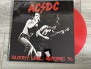 Ac/Dc Bloody Live Reading 1976  Red LP Vinyl RaR
