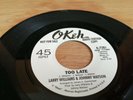 Larry Williams & Johnny Watson Too Late Promo Okeh 7