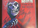 Misfits Psycho In The Wax Museum Autographed Clear 7