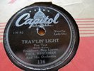 78 rpm- Billie Holiday-jazz song stylist- Trav'lin Light- billed as Lady Day VG