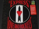 LOVE AND ROCKETS express USA LP new sealed #1432/1500 poster RED VINYL bauhaus