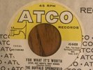 THE BUFFALO SPRINGFIELD - FOR WHAT IT'S WORTH, ATCO -6459, 45 RPM, 1966, ( NOS )