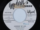 R&B Doo Wop 45 JESSIE BELVIN Goodnight My Love MODERN promo HEAR