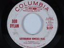 Rock 45 BOB DYLAN Subterranean Homesick Blues COLUMBIA promo HEAR