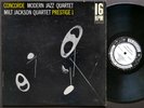 MODERN JAZZ QUARTET MILT JACKSON Concorde LP PRESTIGE PRES 16-1 US 1957 DG MONO