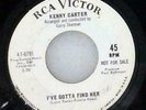KENNY CARTER 45 I've Gotta Find Her w/ Body And Soul RCA orig SOUL promo VG+