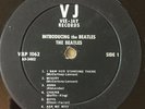 Introducing The Beatles Vee Jay Records SR-1062-VJLP 1062 Vinyl Record VG