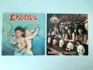 Exodus Bonded By Blood & Pleasures of The Flesh Vinyl LP Originals Combat Rare