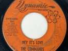 THE COMMANDS Hey It's Love / No Time For You Dynamic Northern Soul 45 HEAR