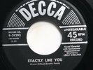 THE BARONS - EXACTLY LIKE YOU / FORGET ABOUT ME - SOUL 45