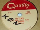 Quality 1634 Lee Andrews & The Hearts Long Lonely Nights / The Clock 78 RPM E-