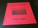 death in june - free tibet  - LP'- NEW UNPLAYED - coloured - red cover