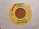 KAYO 45 RECORD/ BOBBY NELSON/BLUES STAY AWAY FROM ME/YOUR LETTER/ VG+ WISCONSIN