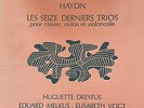 RARE 4 LP BOX DREYFUS / VOGT / MELKUS HAYDN 16 LAST TRIOS OG FR VALOIS CMB 15