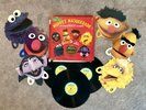 RARE Muppet Masquerade Record With Paper Sesame Street Masks  Jim Henson Vintage
