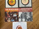 Beach Boys 45 Lot, 2 Picture Sleeves with vinyl  / 3 45s Hood Vibrations / Let