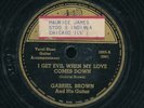 78tk-Blues-GENNETT 5003-Gabriel Brown-(I get evil when my /You ain't no good)