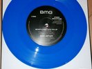 RICK ASTLEY - NEVER GONNA GIVE YOU UP - SIGNED BLUE COLOURED VINYL 7