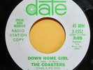 The Coasters Date 45 Down 1552 Home Girl/Same 1967 Northern White Label Promo