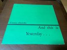 Conn Chords And this is Yesterday Connecticut College RARE VOCAL FOLK POP 60s LP