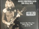 The Allman Brothers Band The Final Nota Live 2LP RSD 2021 Numbered #4754