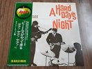THE BEATLES - HARD DAY'S NIGHT LP 1974 RE OBI INSERT JAPAN APPLE EX+