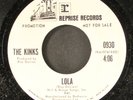 KINKS: lola / mindless child of motherhood REPRISE 7