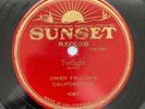 78 RPM Rare Sunset 1097 Owen Fallon Californians 