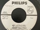 Johnny Hallyday - Hey Little Girl / Caravan of Lonely Men Philips PROMO RARE 45