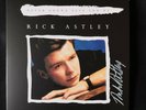 Rick Astley SIGNED Never Gonna Give You Up Blue 7'' Vinyl SMUDGED AUTOGRAPHED