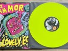 THE LOVELY EGGS - I AM MORON - HAND SIGNED LUMINOUS YELLOW VINYL LP.  NEW. RARE
