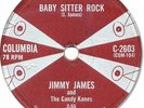 1958 JIMMY JAMES Canadian Rock’n Roll 78 RPM Record. Baby Sitter Rock