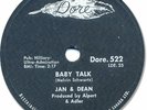 1959 JAN & DEAN Rock’n Roll 78 RPM Record. Baby Talk