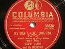 HARRY JAMES   IT'S BEEN A LONG, LONG TIME 78 rpm Columbia 36838 AVENGERS ENDGAME