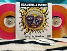 Sublime 40 Oz to Freedom 40oz Ounces 2010 HOT TOPIC Orange Pink SWIRL COLOR LPs