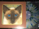 Blink 182 Vinyl Cheshire cat clear vinyl with splattered Yellow And Blue